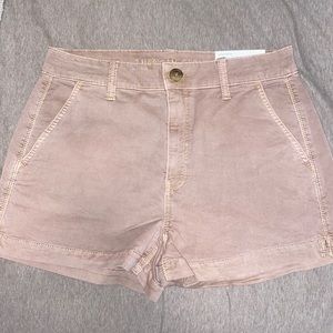 American Eagle high waisted tan shorts